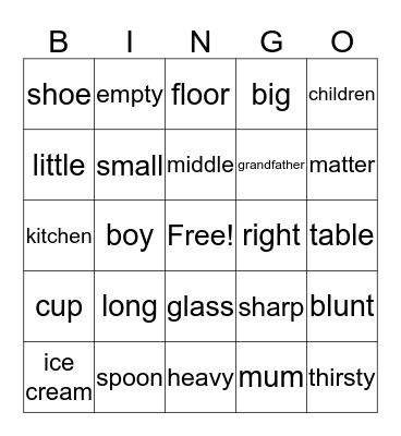 Bingo Card