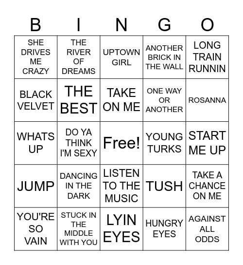 ELKS 4 Bingo Card