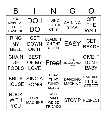 ELKS 1 Bingo Card