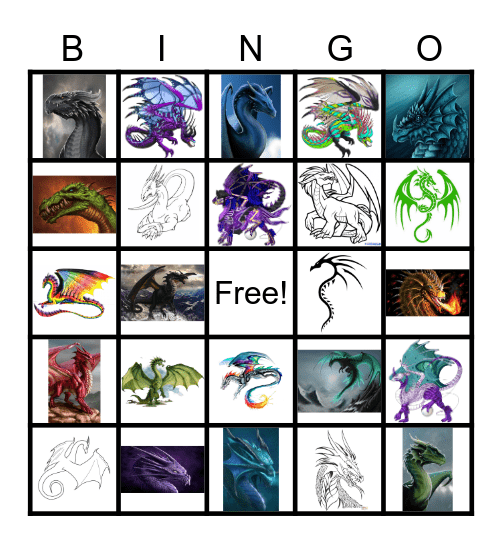 Dragon Bingo Card