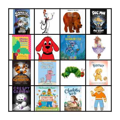 Book Character Bingo Card