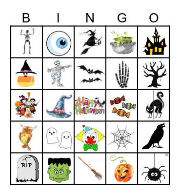 Halloween Bingo Card