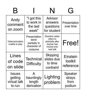 AST Jambingo 2023 Bingo Card