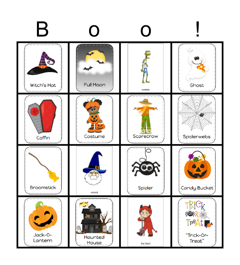 HALLOWEEN Bingo Card