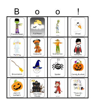 HALLOWEEN Bingo Card