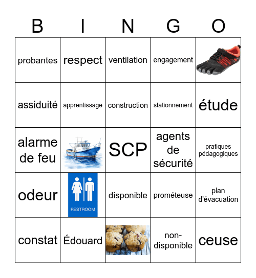 Bingo des Pédagos! Bingo Card