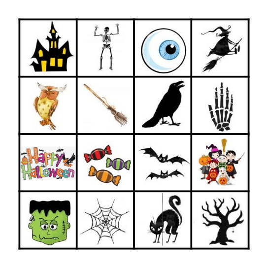 Halloween Bingo Card