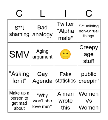 Not how girls work Bingo Card