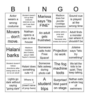Curious Tech Bingo Card