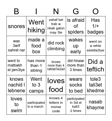 FIND SOMEONE WHO... Bingo Card