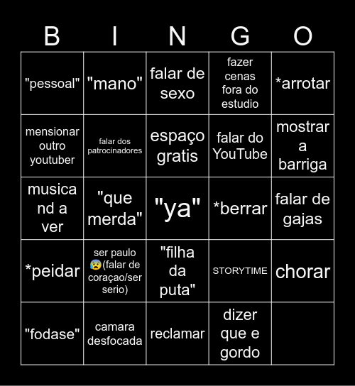 WUANT Bingo Card