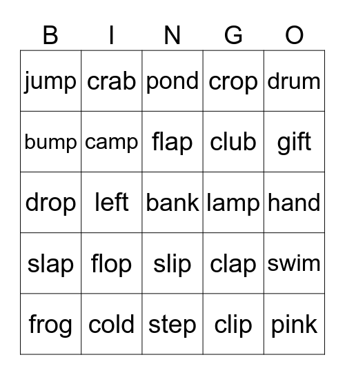 BS3 OL Bingo Card