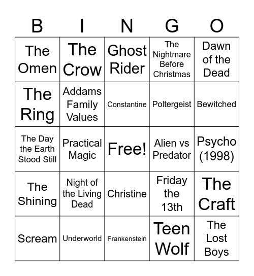 Movies_10282023_Halloween Bingo Card