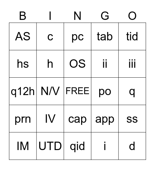 sig code mixture Bingo Card