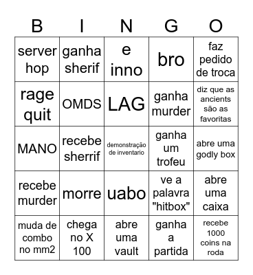 TU E BURRO Bingo Card