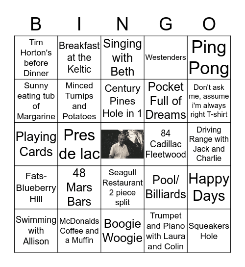 Birthday Bingo  Bingo Card