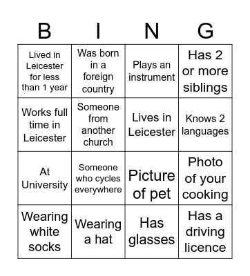 United Bingo! Bingo Card