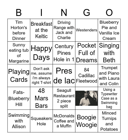 Birthday Bingo  Bingo Card