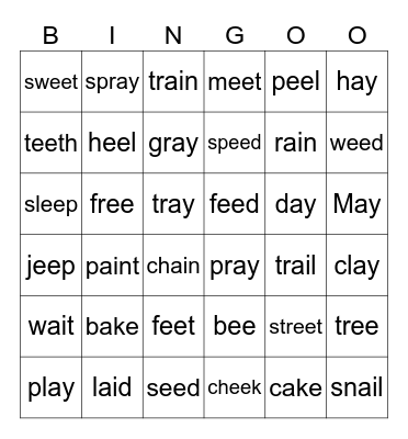 revision bingo Card