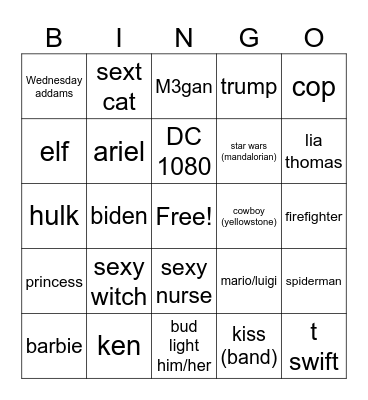 LATE SHIFT BINGO Card