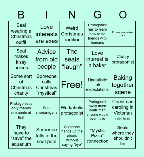 “Mystic Christmas” Bingo Card