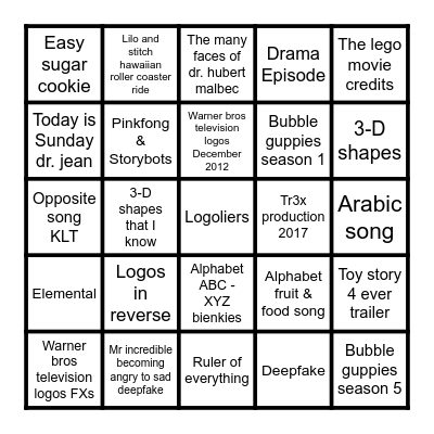 2009-2023 Bingo Card