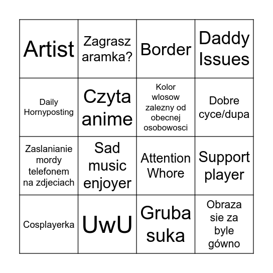 EGRILL Bingo Card