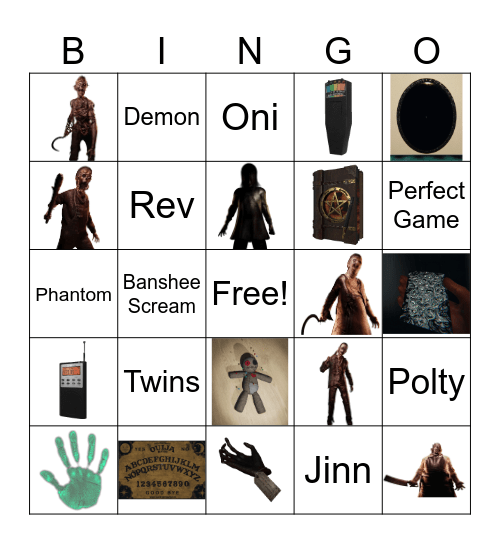 Phasmophobia Chat Bingo Card