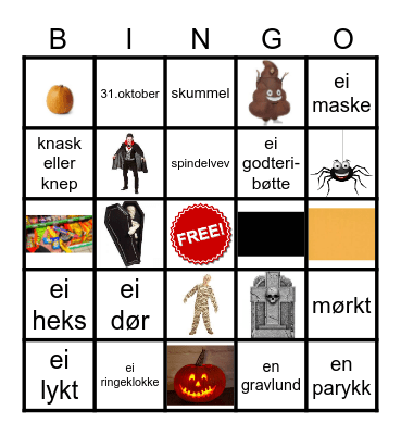 HALLOWEEN Bingo Card