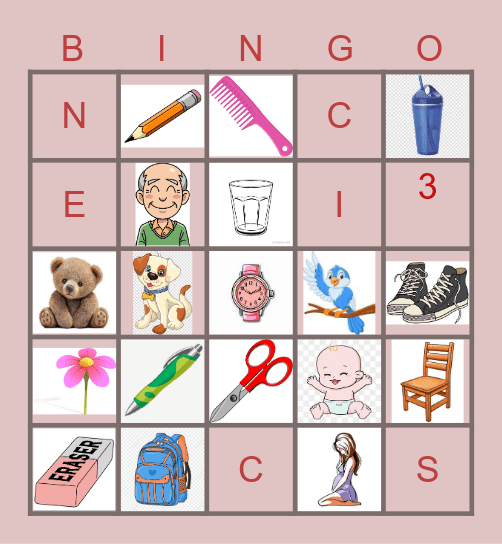 Living Things Bingo Card
