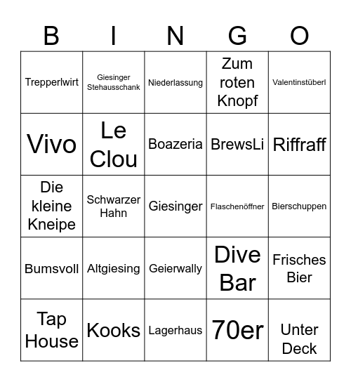 Boazn Bingo Card