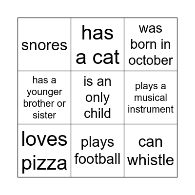 Bingo Card