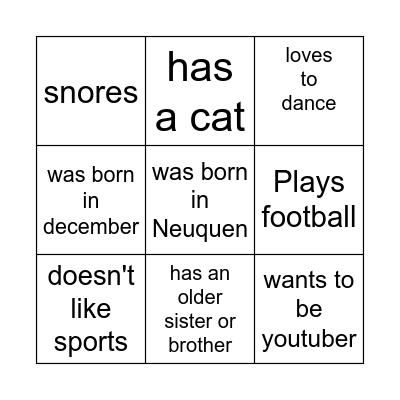 Bingo Card