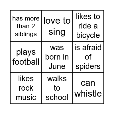 Bingo Card