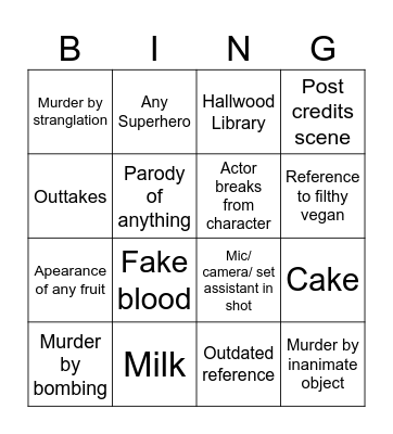 FMS Bingo Card