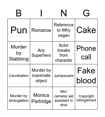 FMS Bingo Card