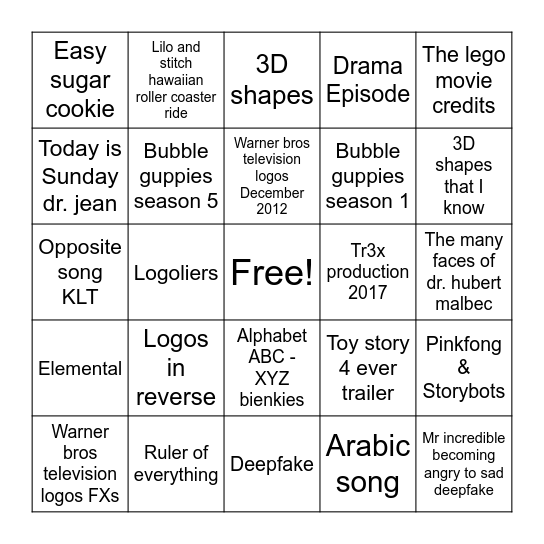 2009-2023 Bingo Card