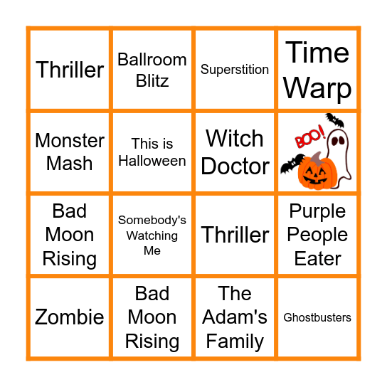 Halloween! Bingo Card