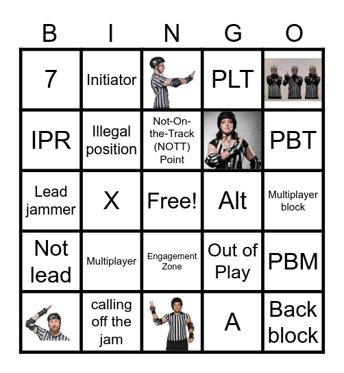 Officials Bingo Card