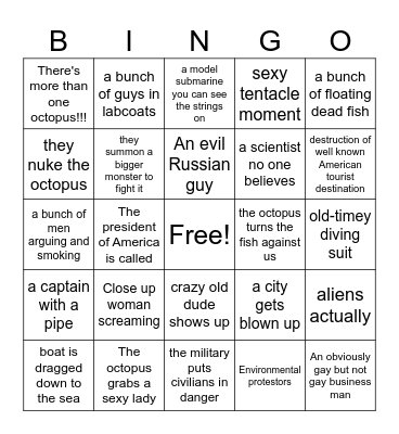 Spoopy Bingo Card
