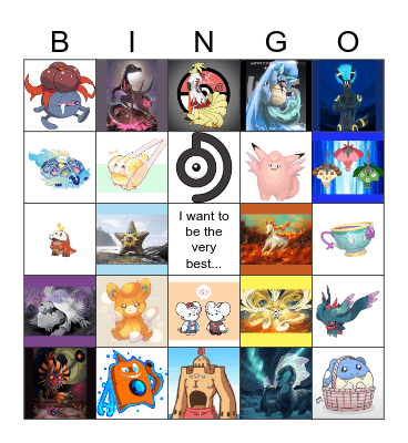 Pokemon Ba Bingo Card
