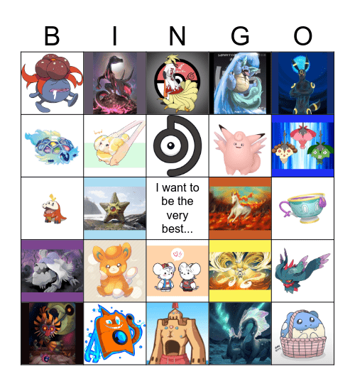 Pokemon Ba Bingo Card