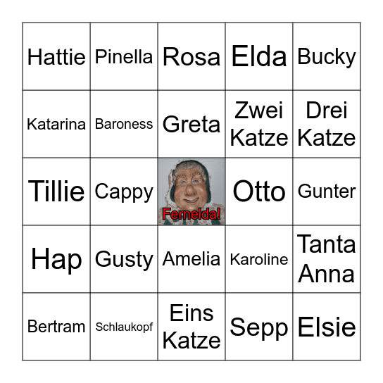 Narren '23 Bingo Card