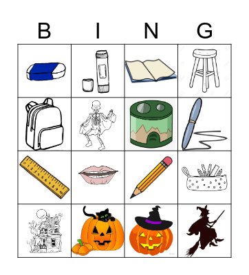 HALLOWEEN Bingo Card