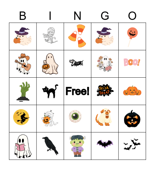 Halloween Bingo Card