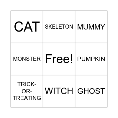 HALLOWEEN Bingo Card