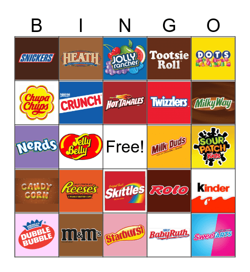 Candy Bingo Card