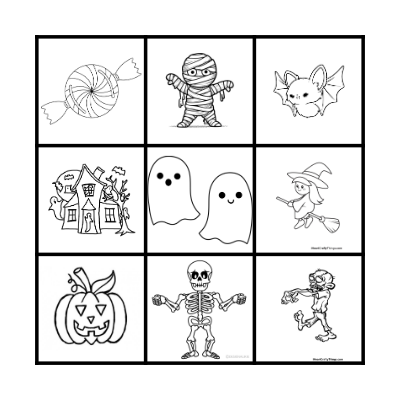 Halloween Bingo Card