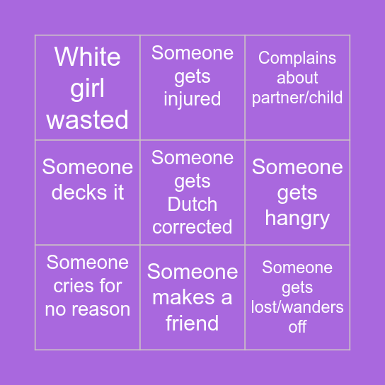 AmsterDAMMMNNN Bingo Card