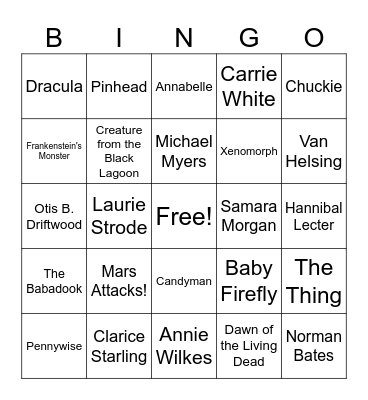 GTO Spooktacular Bingo Card
